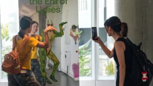 People visit the exhibition "Era of Uglies Has Arrived" by Alibaba's Taobao, in Hangzhou, Zhejiang province, China, Aug. 13, 2025. (Reuters Photo)