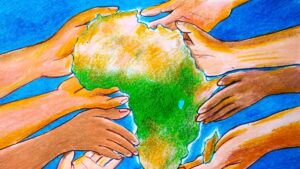"African leaders, under the auspices of the African Union (AU), have begun to take courageous decisions to address the impact of climate change on the ecosystem." (Illustration by Erhan Yalvaç)