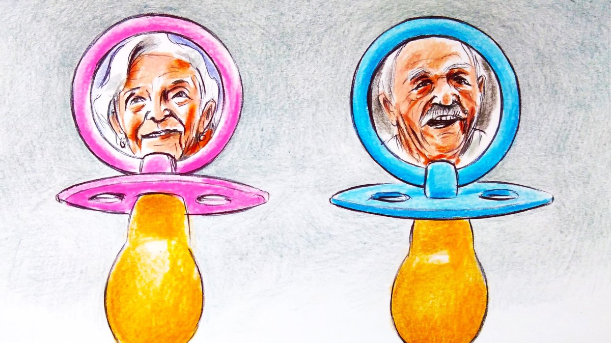 "The elderly Turkish population (65-plus) has almost reached 9,5 million, by half a million increase within a year." (Illustration by Erhan Yalvaç)