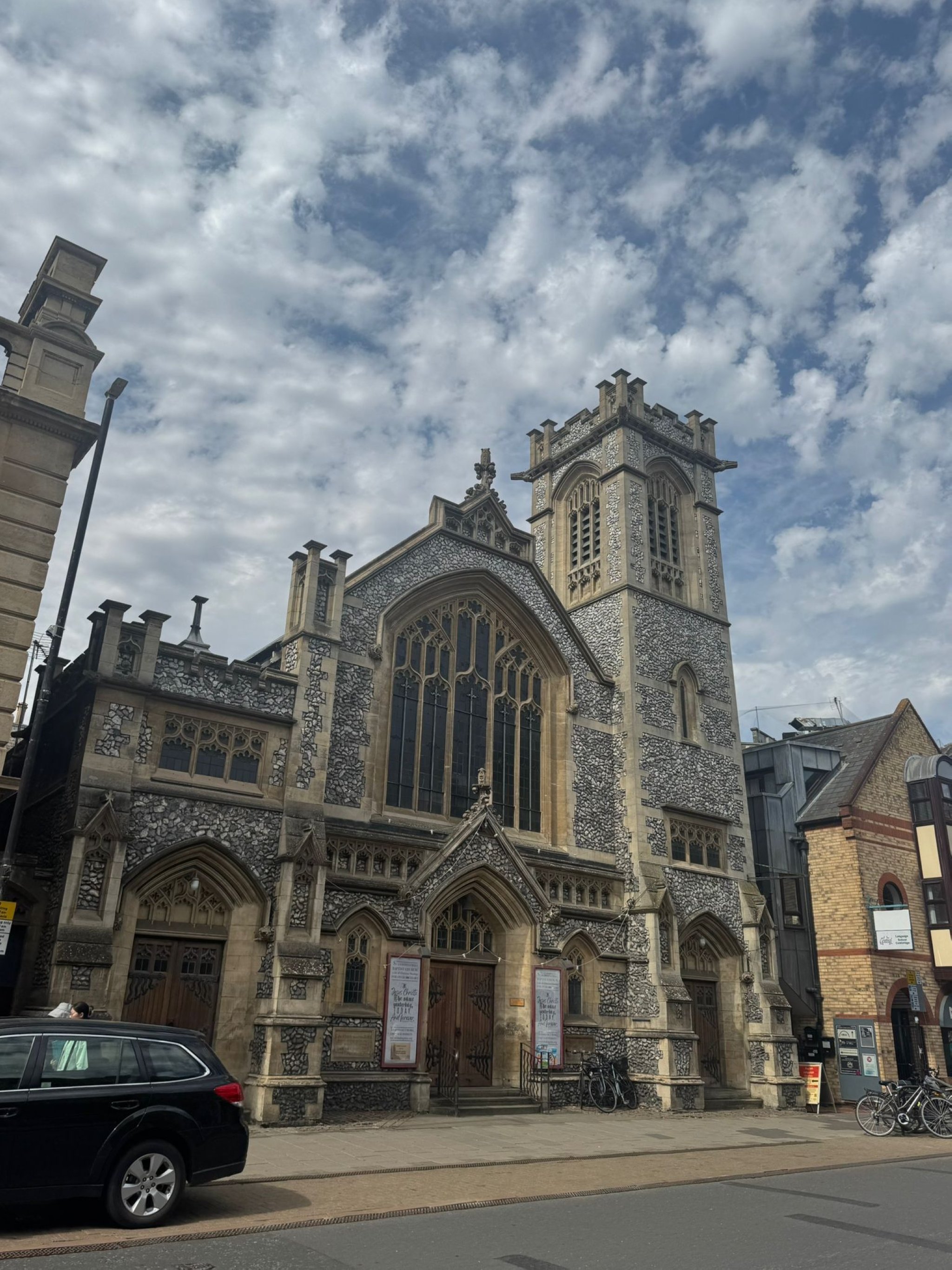 397329 A general view of the St. Andrew's Street Baptist Church, Cambridge, U.K., Aug. 17, 2025. (Photo by Neslişah Yılmaz Hidayetoğlu)